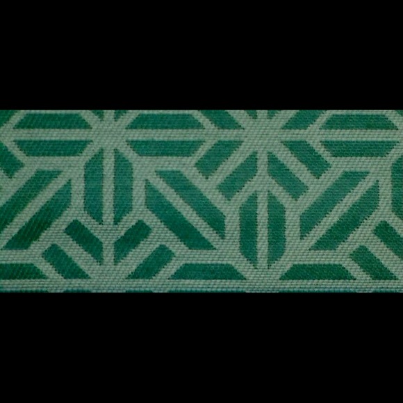 4.75 Yards Outdoor Lattice in Meridian Turquoise Fabric - Picture 5 of 5